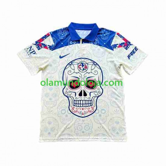 Camisola Club América Day of the Dead Homem Equipamento Segundo 2023-2024 Manga Curta